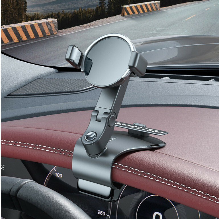 SUSISAN Universal Multifunctional 1200° Rotation Car AR GPS Navigation Dashboard Sunvisor Mobile Phone Holder Bracket wi