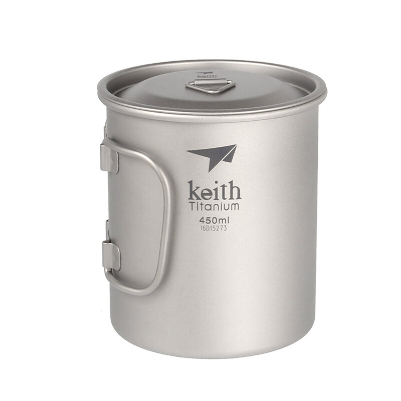 Keith Ti3204 450 ml Alça Dobrável Antibacteriano Leve Sopa Pote de Água Copo de Água Camping Picnic BBQ Talheres