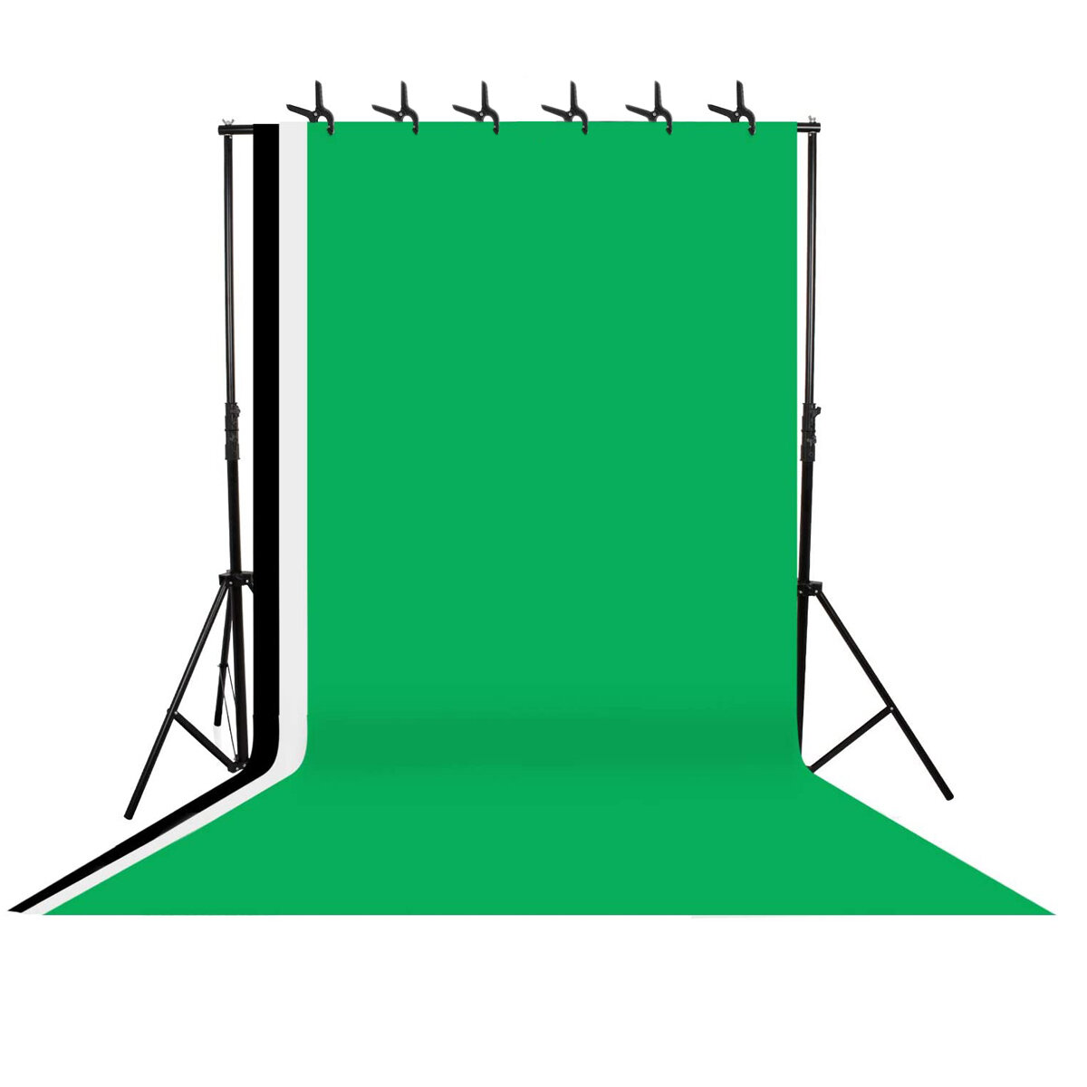 

Background Stand Photo Studio Support System with 3 Backdrops and Carrying Case