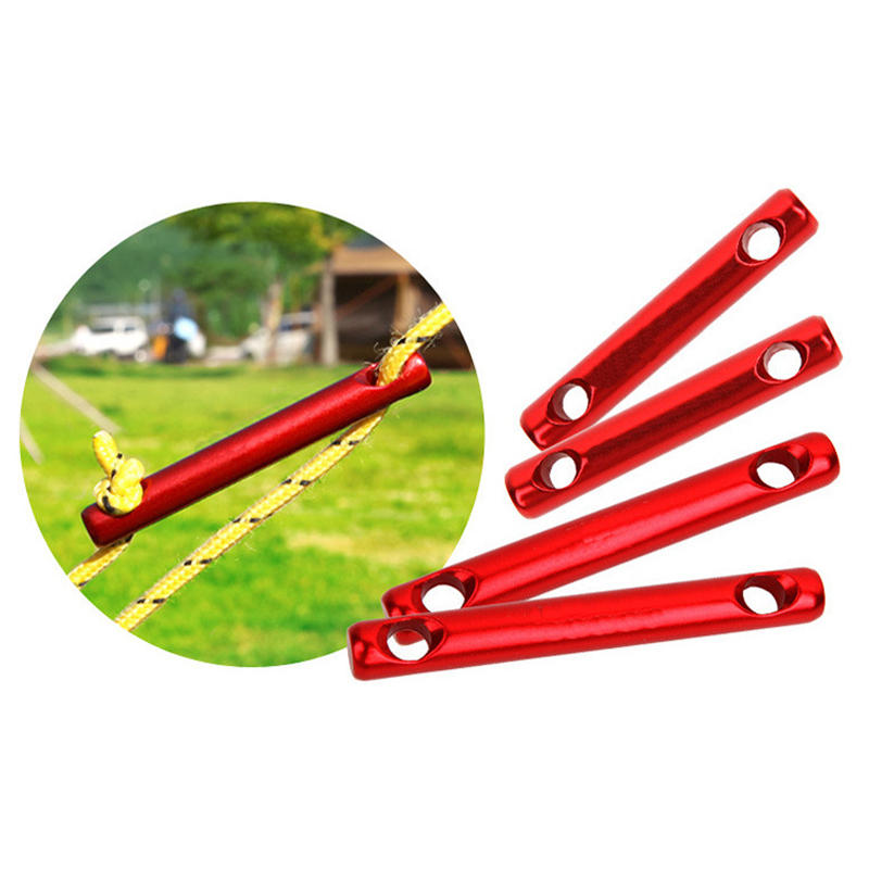 IPRee® 6 Teile / satz Aluminiumlegierung Outdoor Camping Zelt Wind Seil Stick Stopper Schnalle Schnur Zubehör