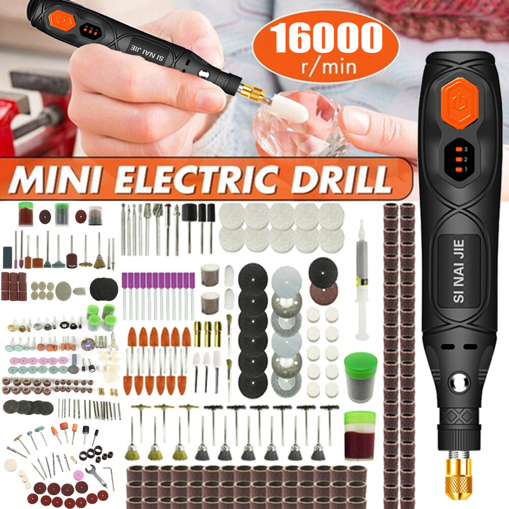 

USB Cordless Rotary Tool Kit Woodworking Engraving Pen DIY For Jewelry Metal Glass Mini Wireless Drill With Dremel Acces