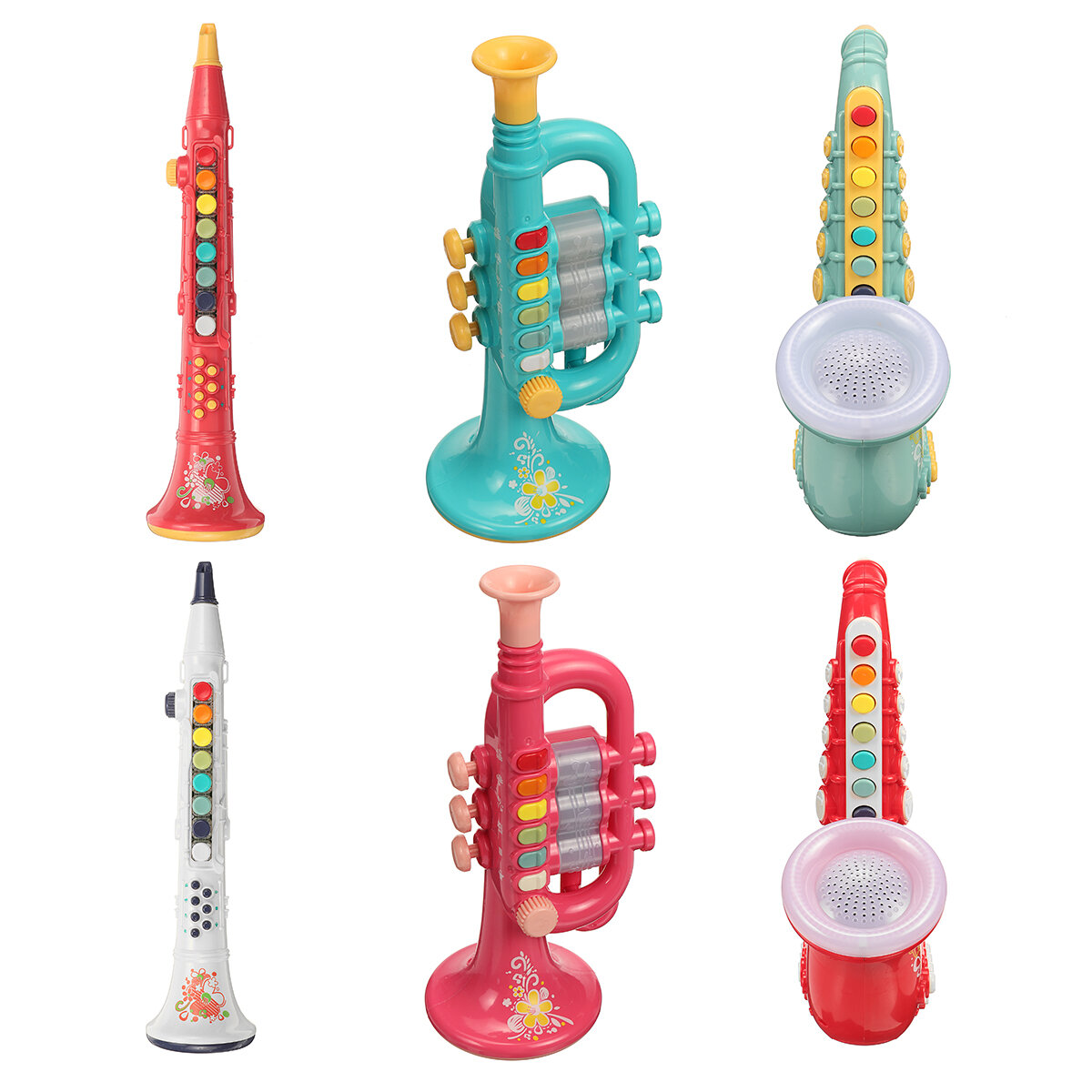 8 Tones Children Toys SaxophoneTrumpet Simulation Musical Instrument Toys for Children's Musical Ins