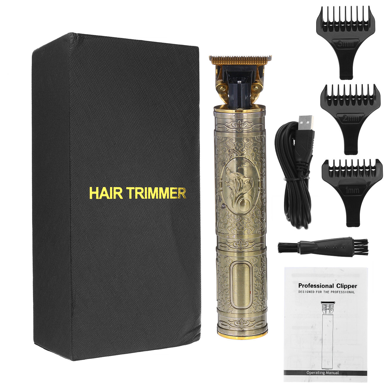 

Men Electric Hair Clipper Cordless Rechargeable Hair Trimmer Beard Barber Hair Cutter Haircut Machine