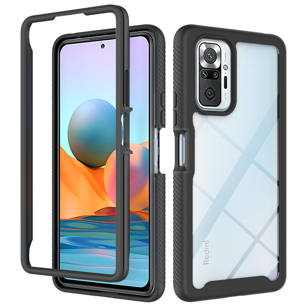 Bakeey for Xiaomi Redmi Note 10 Pro/ Redmi Note 10 Pro Max Case 2-IN-1 Shockproof Anti-Fingerprint T