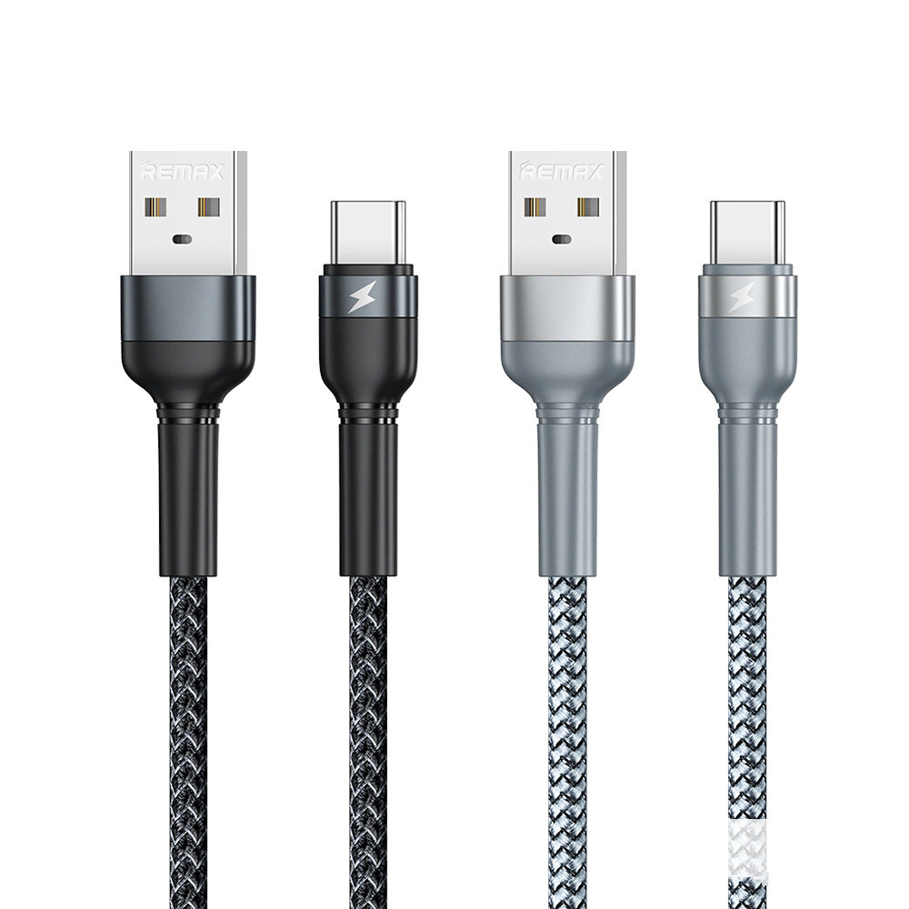 

Remax RC-124m Braided USB Type-C Micro 2.4A Fast Charging Data Cable for Samsung Galaxy Note S20 ultra Huawei Mate40 One