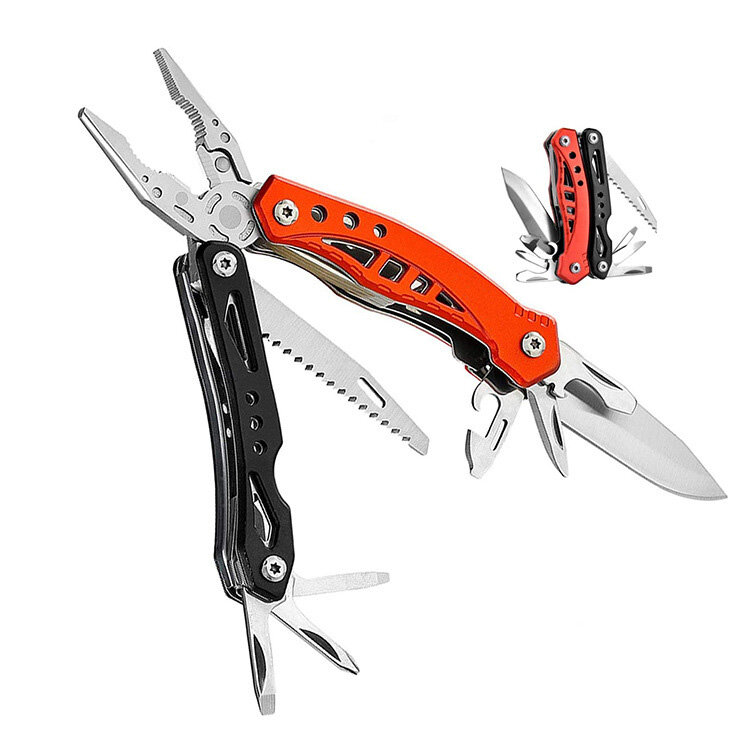 

XANES® 12-in-1 Folding Pliers Multi-function Tactical EDC Cutter Opener Knife Screwdrivers Outdoor Camping Climbing