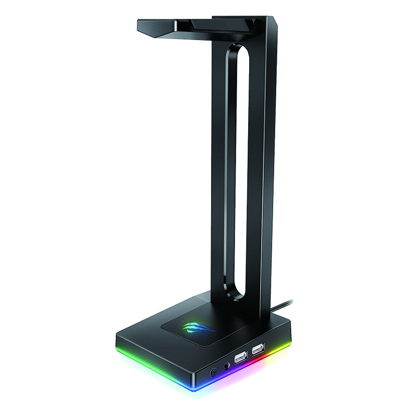 

Подставка Havit RGB Наушники с 3,5-миллиметровым разъемом AUX и 2 USB-портами, держатель для наушников для геймеров, игр