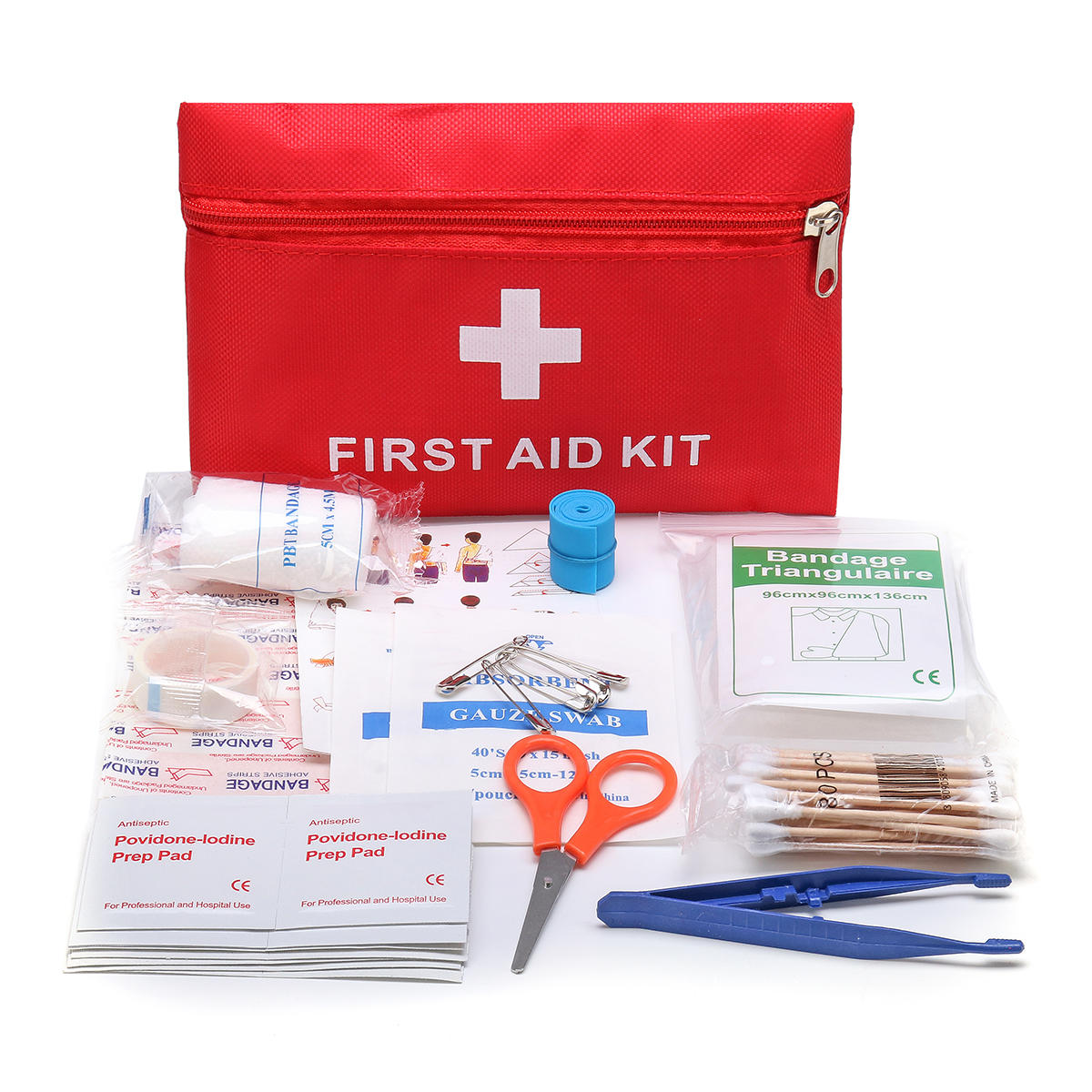 Emergency EHBO-kit 79 stuk Survival Supplies tas voor Car Travel Home Emergency Box