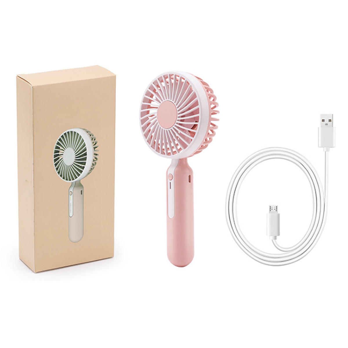 DC 5V Portable Rechargeable Fan Air Cooler Cooling Mini Handheld USB with Phone Base