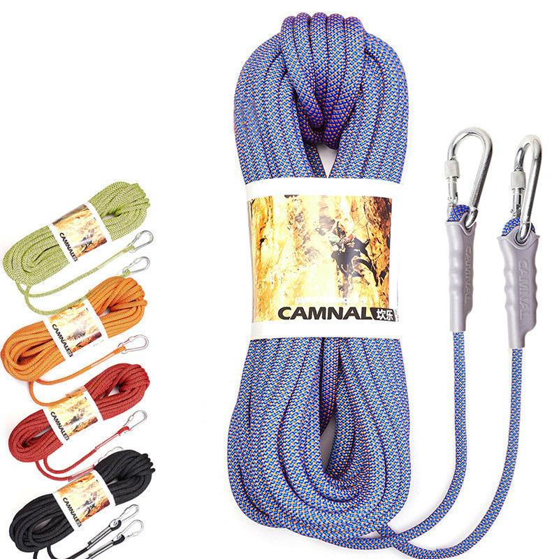 CAMNAL Nylon Klimtouw 10 m 10.5mm Diameter 16-32KN Downhill Rope Fire Rescue Parachute Touw