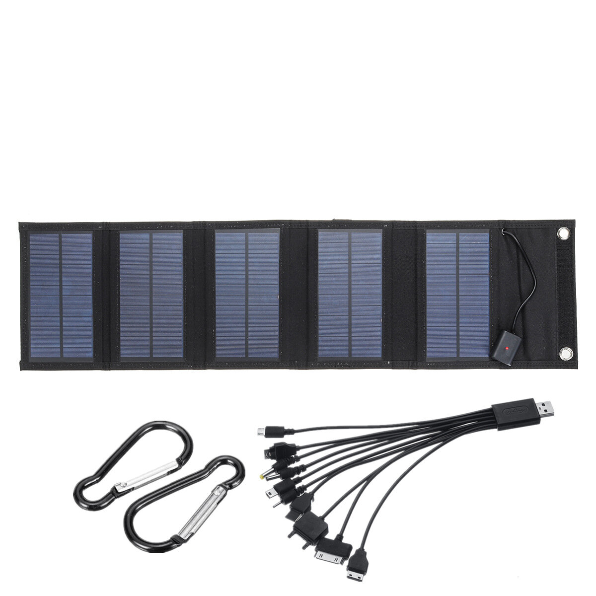 80W faltbares USB-Solarpanel Tragbares zusammenklappbares wasserdichtes Solarpanel-Ladegerät Mobiles Ladegerät für den Außenbereich