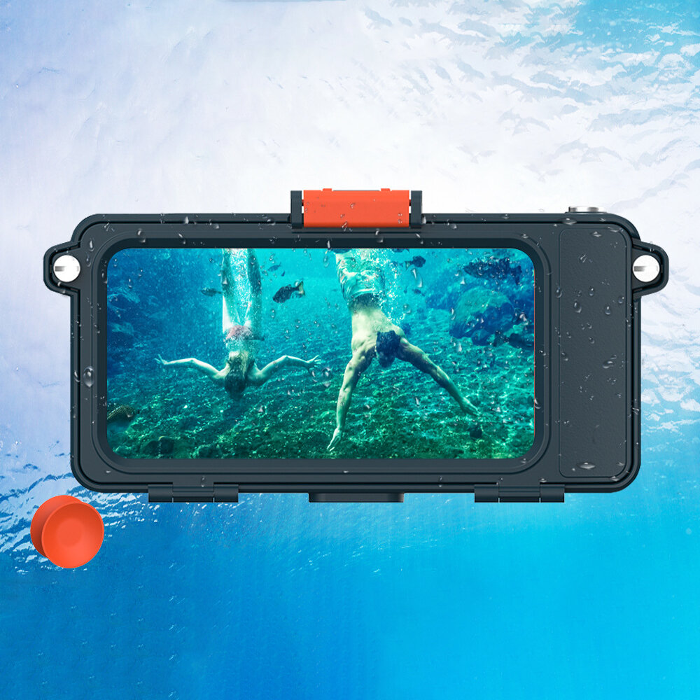 

HJKB H3 Pro IP68 Waterproof Mobile Phone Case Transparent Window Take Picture Shockproof Underwater Diving Surfing Prote