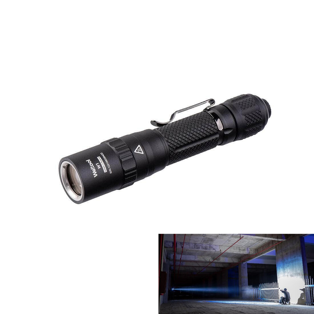 Weltool W1 LEP Flashlight 630LM 18650 Battery Powerful Torch with Spill