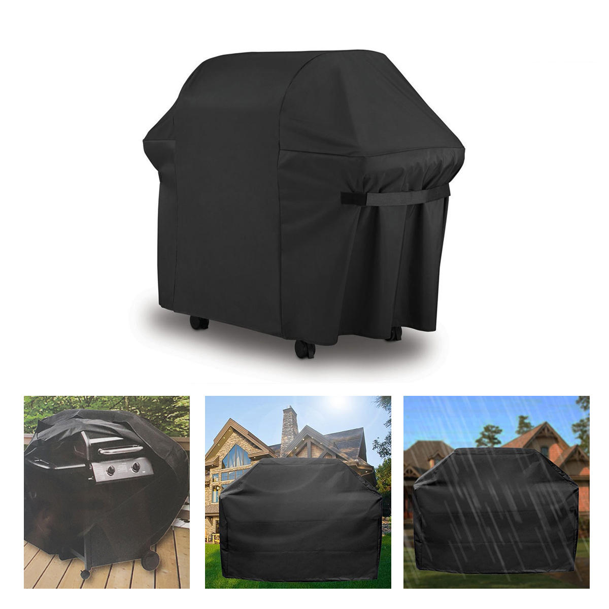 BBQ Gas Grill Waterproof Cover Barbecue Stove Dust Protector For Weber Jennair Uniflame Lowes