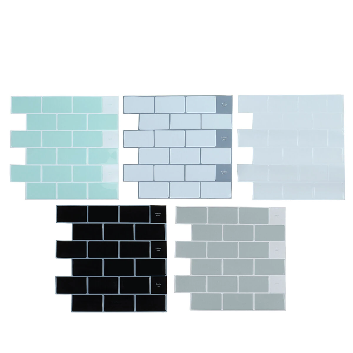 3d tile brick wall sticker modern simple diy self-adhesive waterproof wall decal home office kitchen wall decor