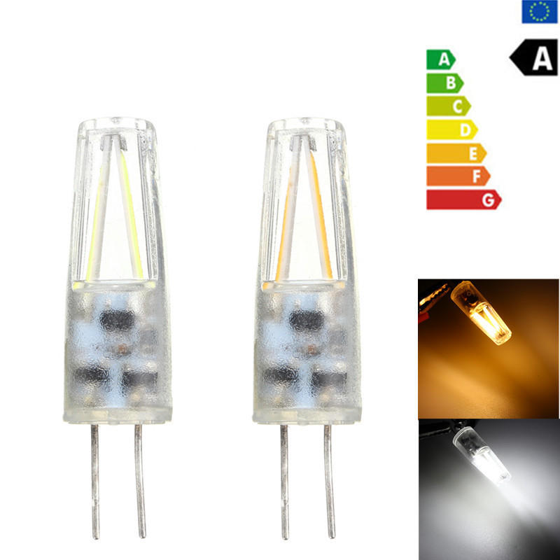 

G4 2W 150LM LED COB Silicone Spot Lightt Lamp Bulb-Warmwhite/White AC/DC12V