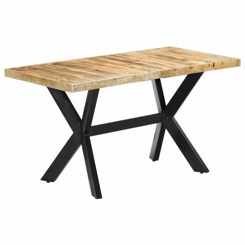 

Dining Table 55.1"x27.6"x29.5" Solid Rough Mango Wood
