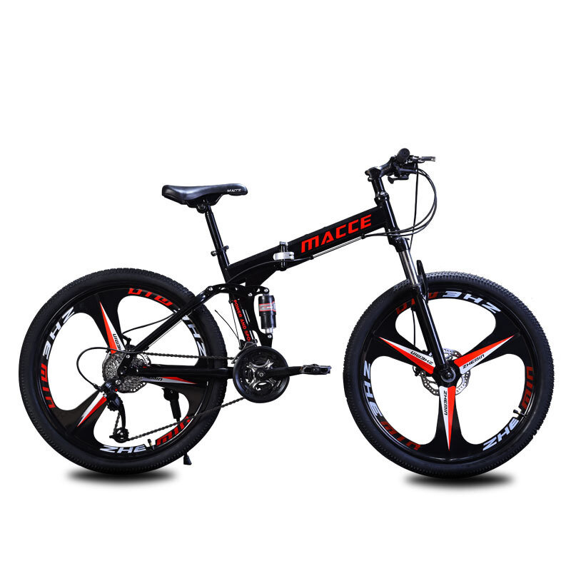 

MACCE 26 дюймов 27-скоростной Для взрослых горный велосипед MTB складной дисковый тормоз амортизация внедорожный велосип