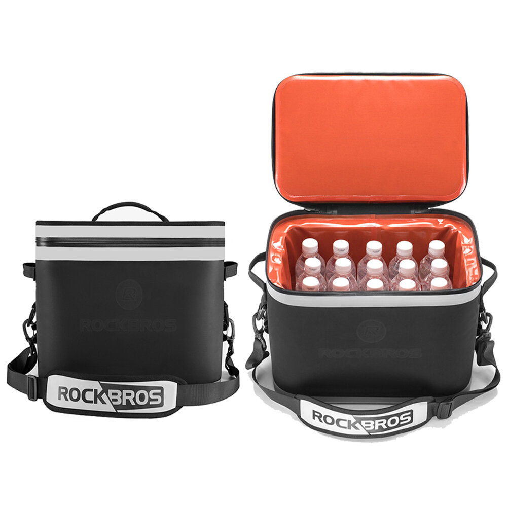 ROCKBROS 18L Outdoor Picnic Cooler Basket Multifunctional Large Capacity Durable Waterproof Hiking Camping Bag Cooler Box