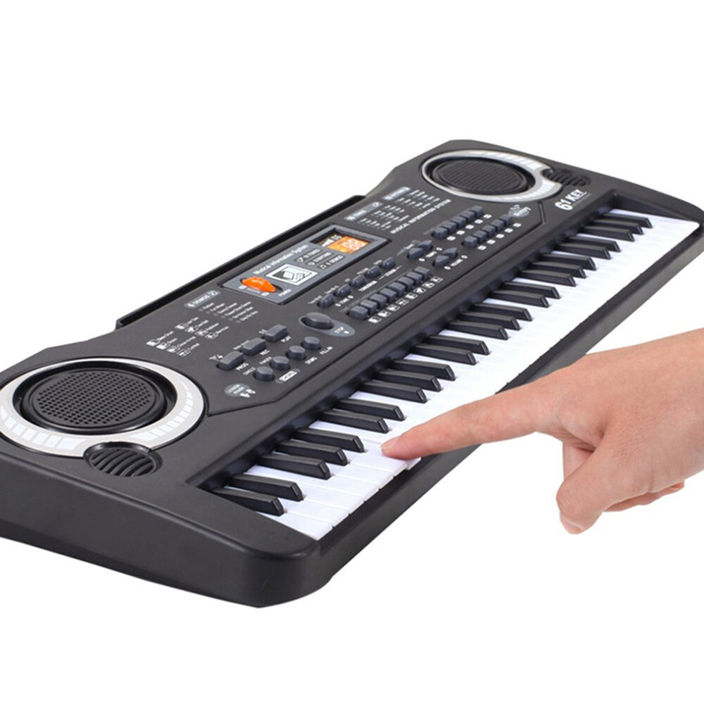 

61 клавиша детская электронная музыка Клавиатура электрическая цифровая пианино-орган для раннего образования + Микрофон