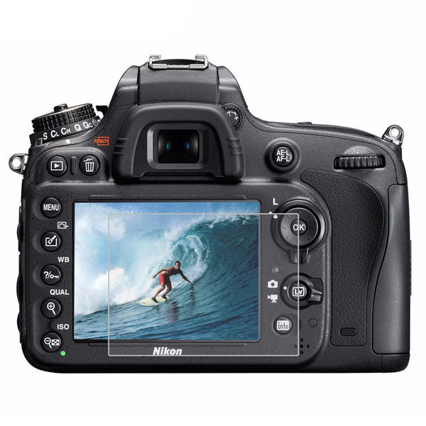 PULUZ 2.5D Gebogen Edge 9H Oppervlaktehardheid Gehermde Glas Displaybescherming voor Nikon D500 D600
