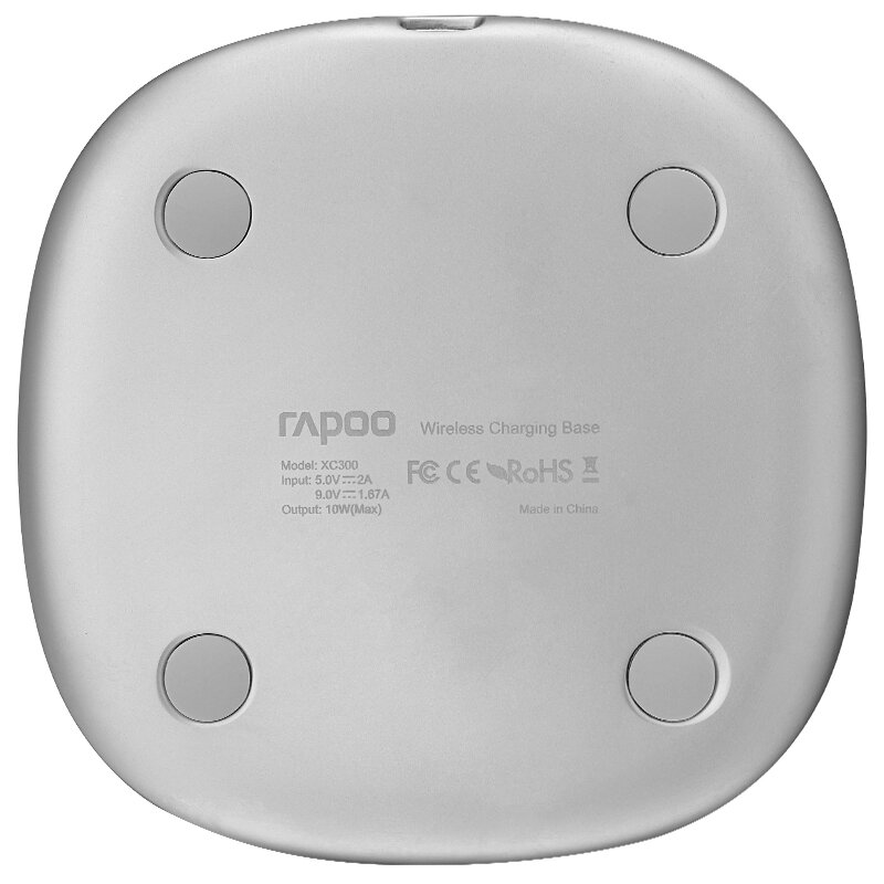 Rapoo XC30010Wワイヤレス充電器iPhone用高速ワイヤレス充電パッド12Pro Max for Samsung Galaxy Note S20 ultra Huawei Mate40 OnePlus 8 Pro