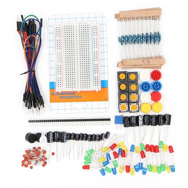 

Geekcreit Components Starter Kits Resistor / LED / Capacitor / Jumper Wire / Breadboard For Geekcreit Arduino - products