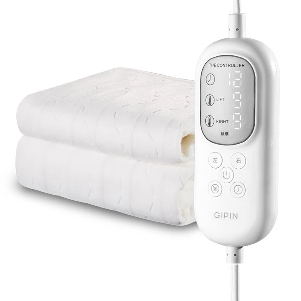 Smart Temperature Control Electric Blanket with Dust Mite Protection Detachable and Washable Double Zone Temperature Con