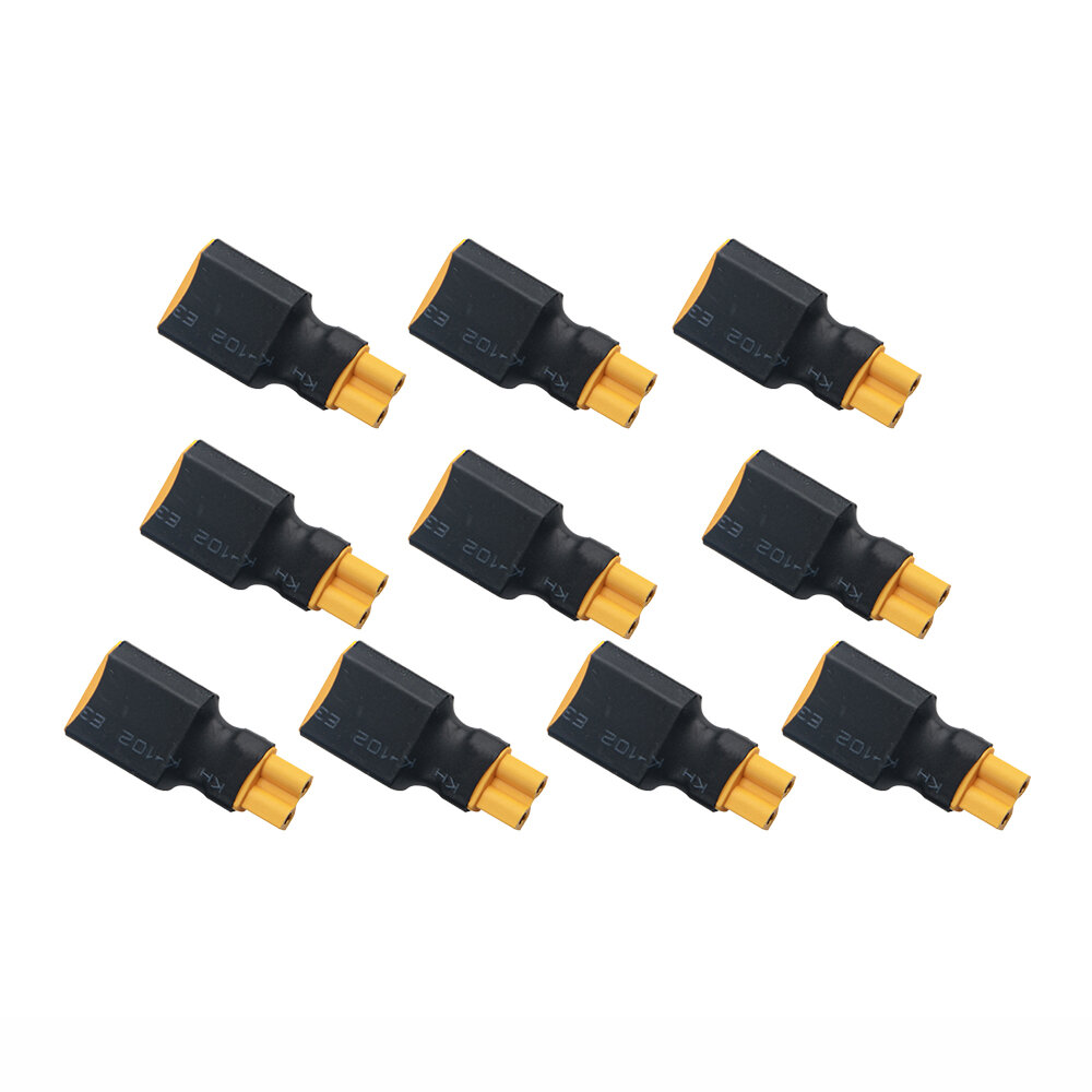 10Pcs XT30 Male/Female to T XT60 Male/Female Plug Connector Adapter Plug for Battery ESC RC Car