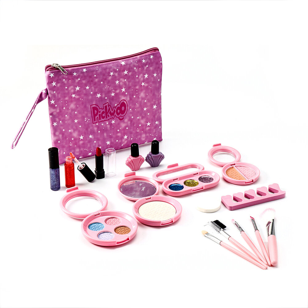 Pickwoo Fantasiespel Make-up Wasbare Prinses Aankleden Make-up Kit voor Kinderen Vakantie- en Verjaa