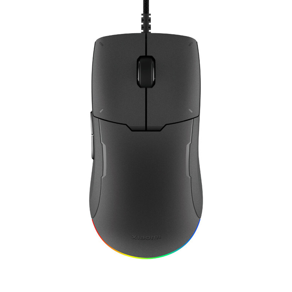 XIAOMI Gaming Mouse Lite Adjustable 400-6200DPI RGB Backlit USB Wired Optical Mouse for PC Laptop