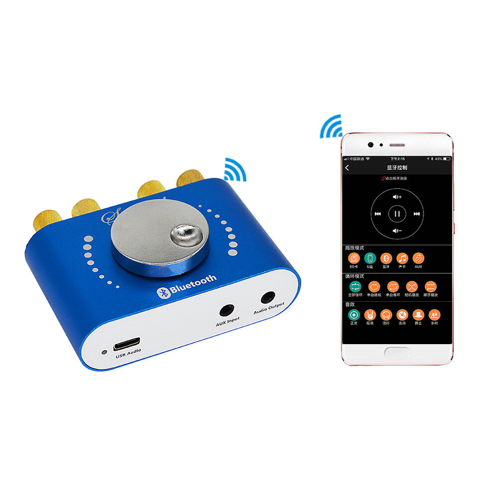 XY-KA15H 12V 24V Bluetooth 5.0 Wireless Audio Digital Power amplifier Stereo Board 20Wx2 Bluetooth A
