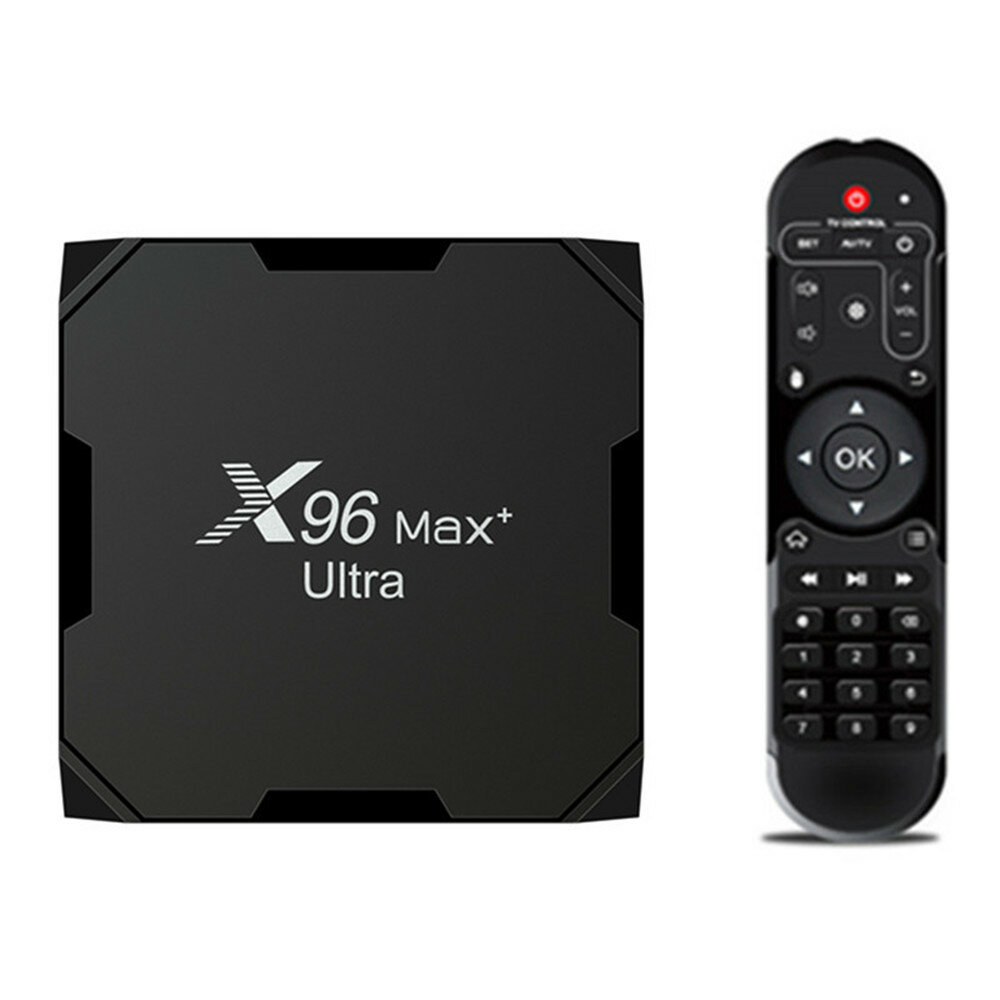 X96 max plus ultra tv box android 11 amlogic s905x4 support av1 8k dual wifi bt youtube media player 4gb 64gb