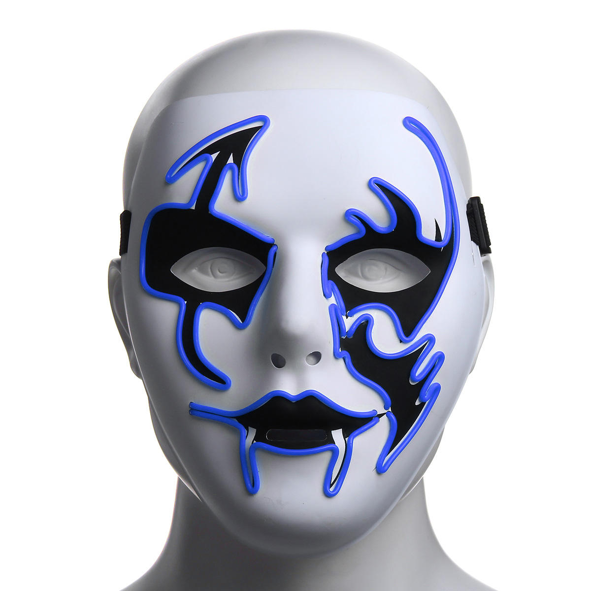 Image of Halloween Maske LED Luminous Flashing Gesichtsmaske Party Masken Leuchten Tanz Halloween Cosplay