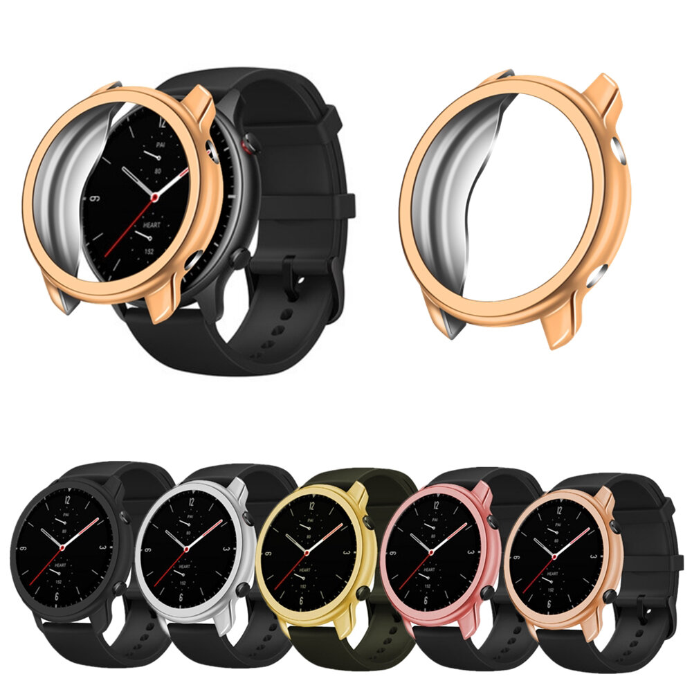 Bakeey TPU Soft Full Cover Screen Protector Horlogekast voor Amazfit GTR 2 Smart Watch
