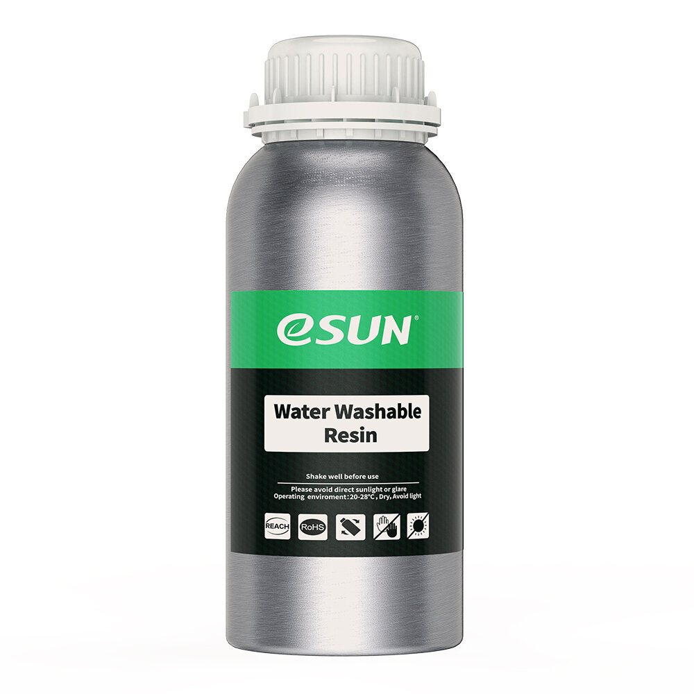 eSUN® 405nm Water Washable Resin Rapid LCD UV Resin 3D Printer Resin for Photon Curing LCD 3D Printer Photopolymer Liquid 3D Resin 500g