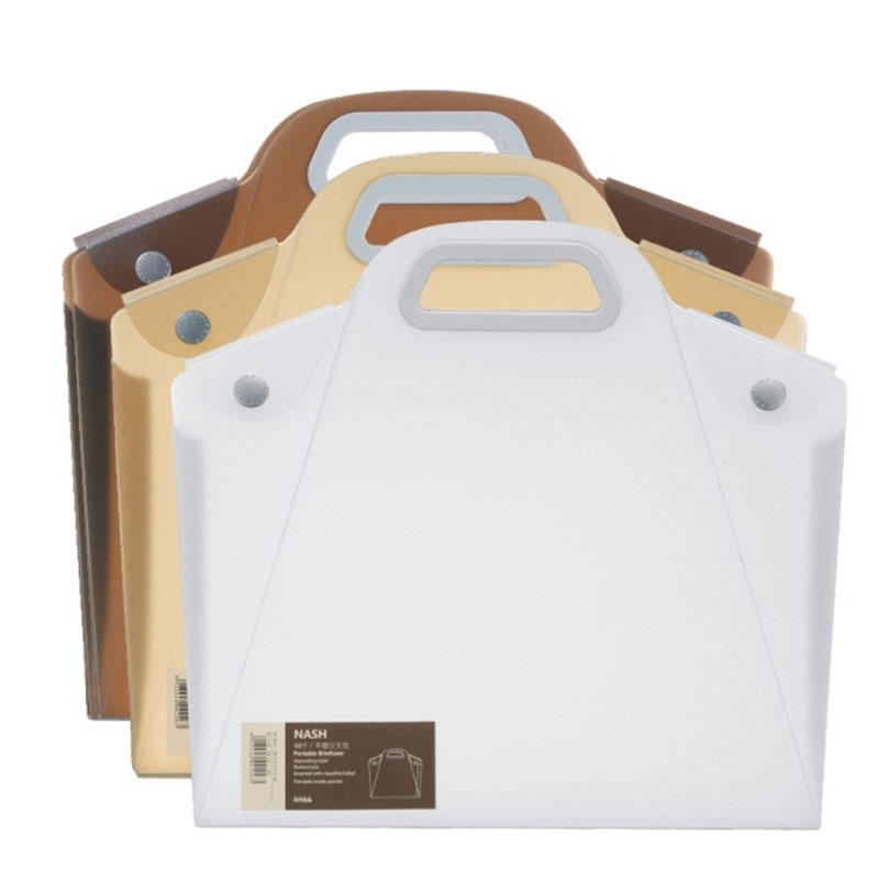 A4 Durable Transparent File Folder Files Bag Document Folder Double Buckle School Office Appliance