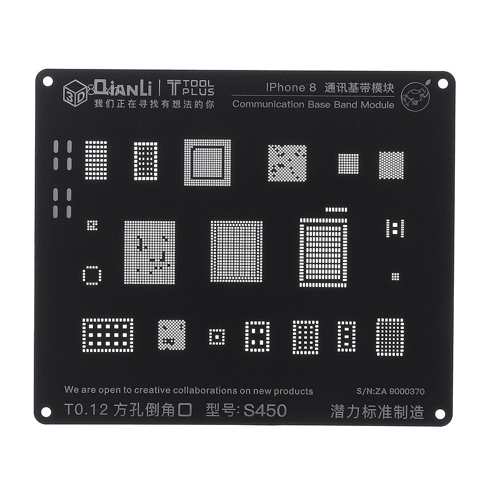 Qianli BGA Stencil Communication Baseband Module BGA Reballing Stencil Repair Tool for Phone 5 5S 6 6S 7G 7Plus 8 8P
