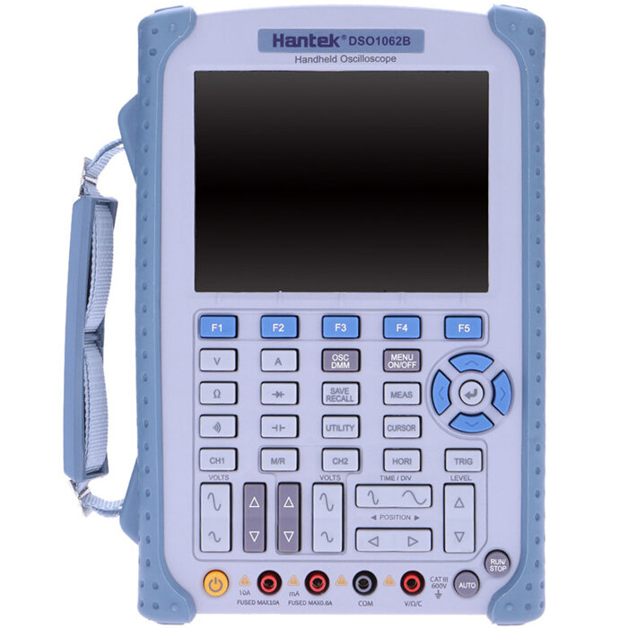 

Hantek DSO1062B 2 in 1 Handheld Oscilloscope 2 Channels 60MHZ 1GSa/s sample rate 1M Memory Depth 6000 Counts Multimter D