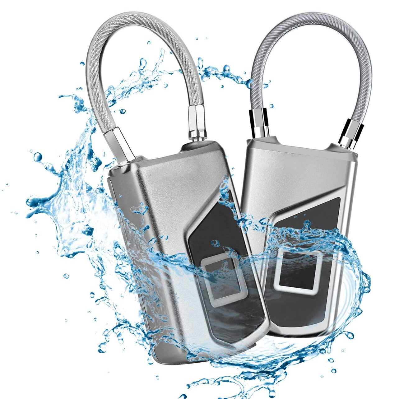 IPRee® Smart Fingerprint Lock Bloqueio de porta anti-roubo Carregamento USB Bloqueio de mochila à prova d'água para Academia Bagagem de porta Mala Bike Office