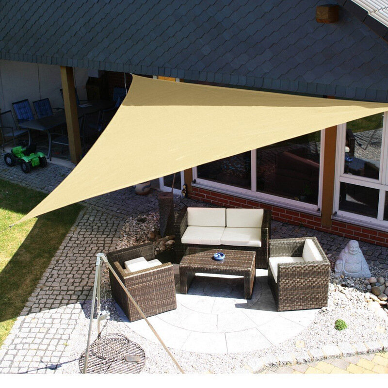 IPRee®3x3mの三角形の日の帆陰の屋外のキャンプテントの日よけの防水反紫外線浜のおおいの日除けの避難所の防水シート
