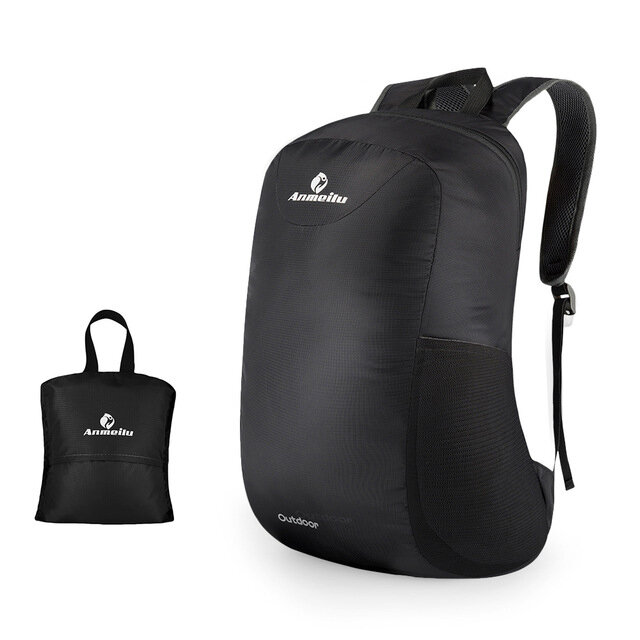 Składany plecak ANMEILU 15L, wodoodporny worek nylonowy, na obozowisko, wędrówki i podróże na świeżym powietrzu.