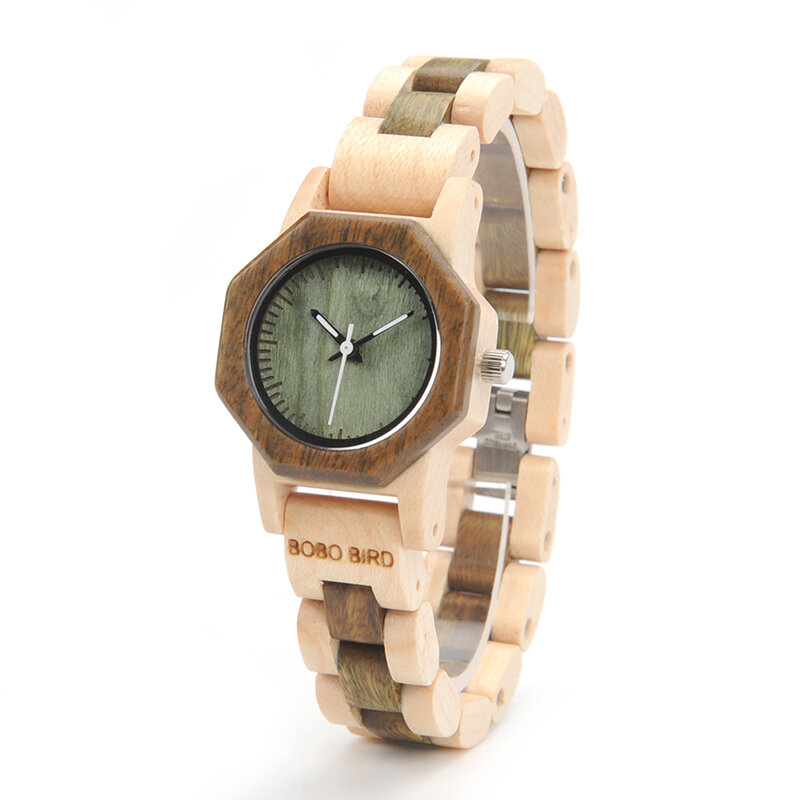 BOBO BIRD M25 Lightweight Fashionable Wooden Wrist Watch Small Dial Quartz Watch