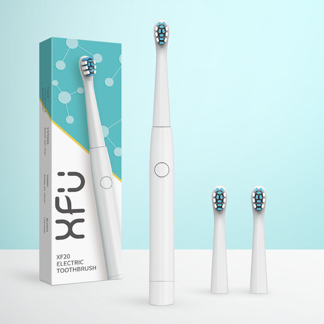 

Seago XF20 Sonic Electric Toothbrush 3 Modes Teeth Brush w/ 3 Brush Heads Waterproof IPX7 Smart Timing Tooth Cleaner