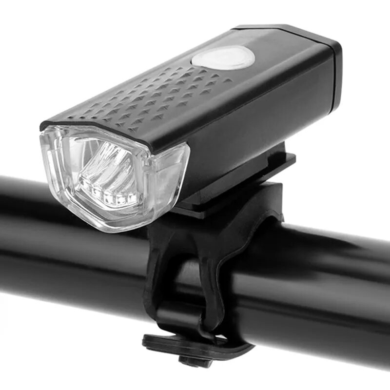 Imagen de Set de faro delantero y trasero recargable por USB para bicicleta resistente al agua, lámpara delantera de ciclismo, luz