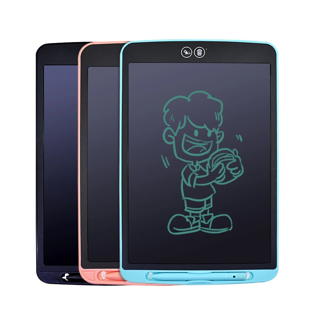 12 Inch LCD Writing Tablet with Pen Partially Electronic Digital Erasing Drawing Board Portable Mono