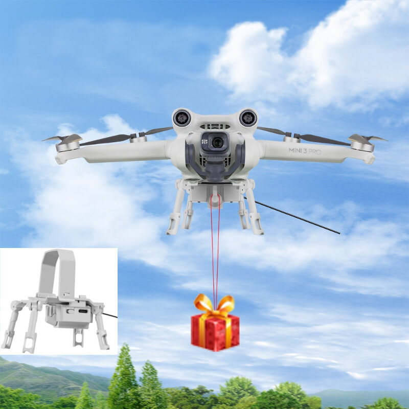

YX Airdrop Air Dropping System Remote Thrower Transport Gift Delivery Device with Increase Landing Gear for DJI Mini 3 P