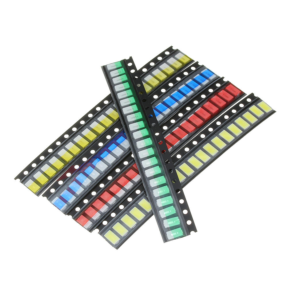 

500Pcs 5 Colors 100 Each 5730 LED Diode Assortment SMD LED Diode Kit Green/RED/White/Blue/Yellow