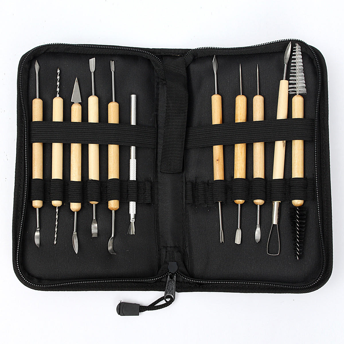 

11pcs Clay Sculpting Wax Carving Pottery Tools Shapers Polymer Modeling Set