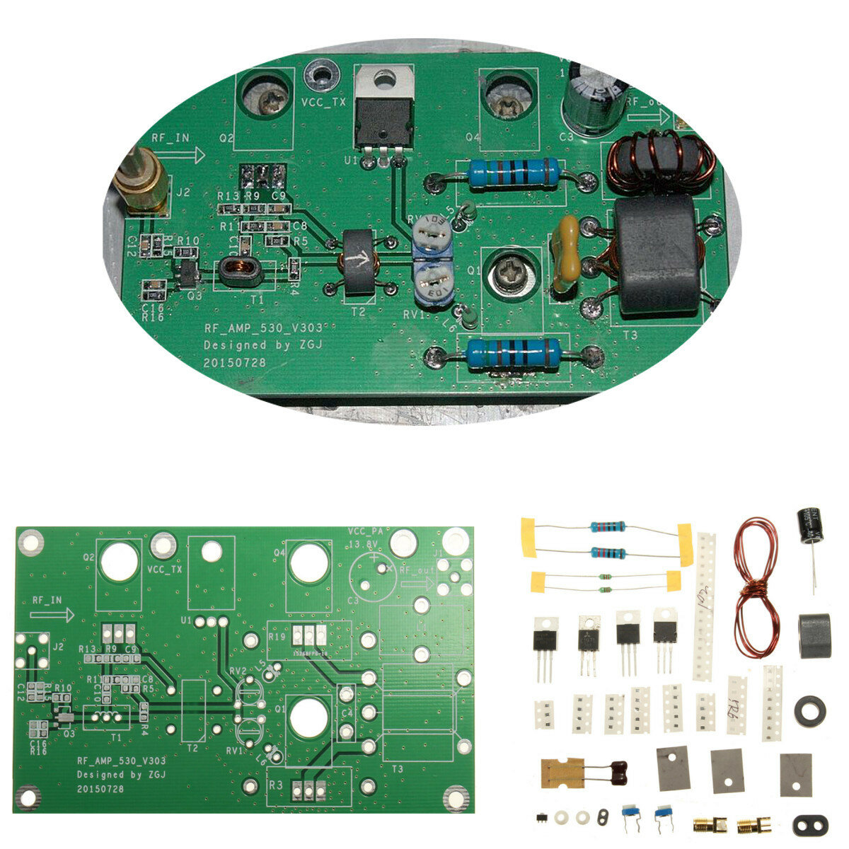 DIY 45W SSB HF Linear Power Amplifier Amateur Radio Transceiver Shortwave Radio Development Board Kit